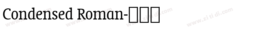 Condensed Roman字体转换